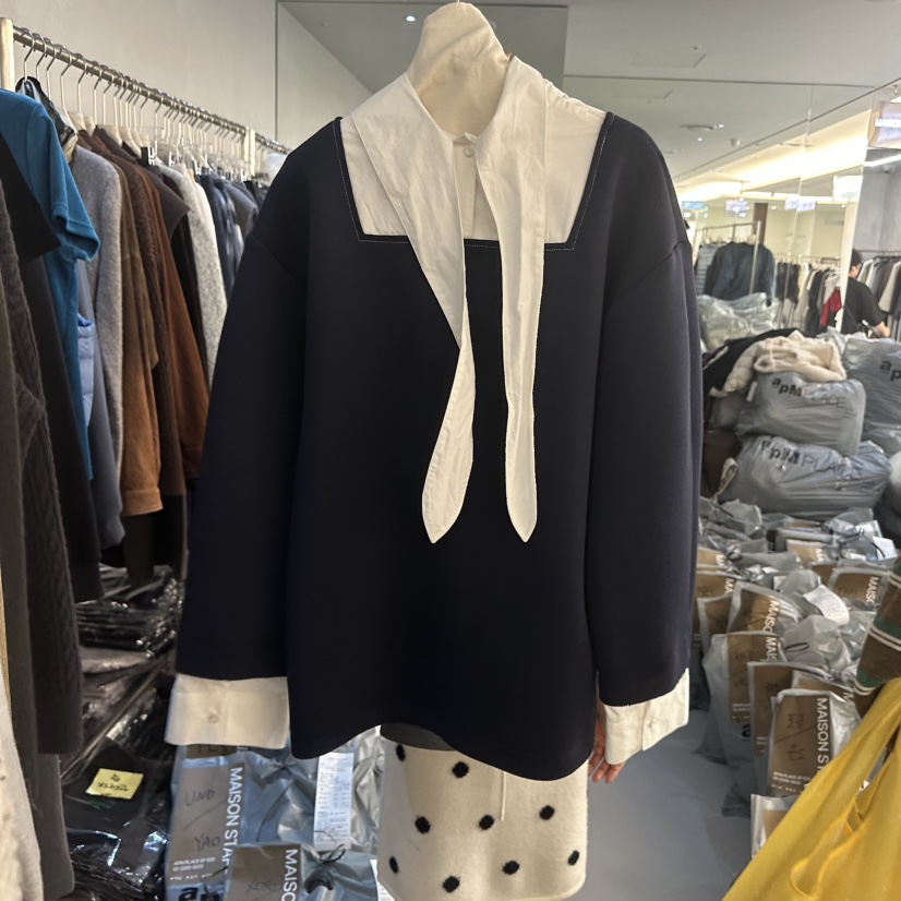 DOUBLE STANDARD/LE SMOKING/MAISONSTAFF東大門代購女士新款熱賣襯衫蕾絲衫MAISONSTAFF襯衫/蕾絲衫