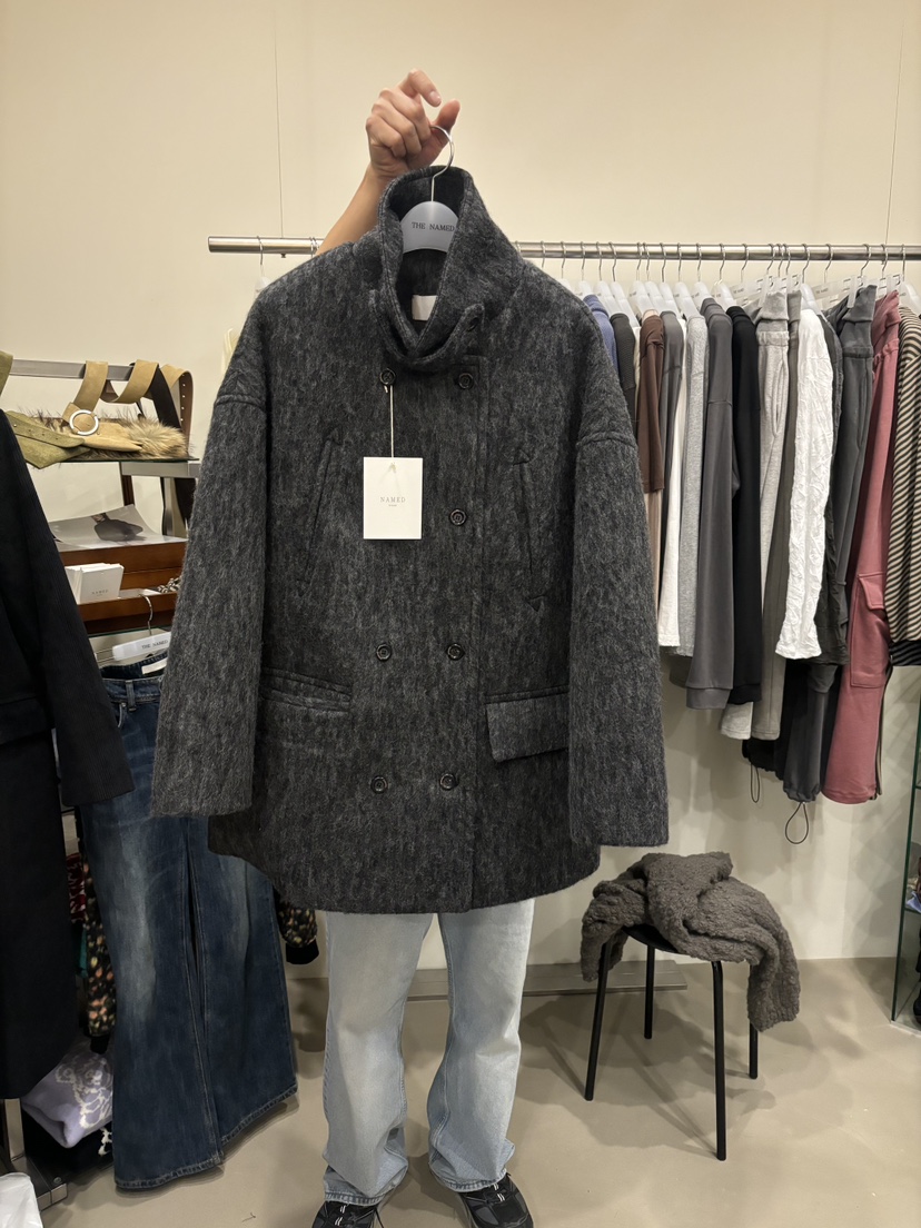 NAMED韓國代購女裝新品真品時尚人氣熱賣推薦休閑夾克NAMED夾克圖色2墨色
