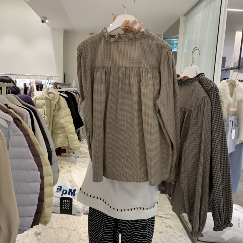 VENIR-A東大門實拍女裝新品推薦人氣休閑時尚襯衫蕾絲衫VENIR-A襯衫/蕾絲衫