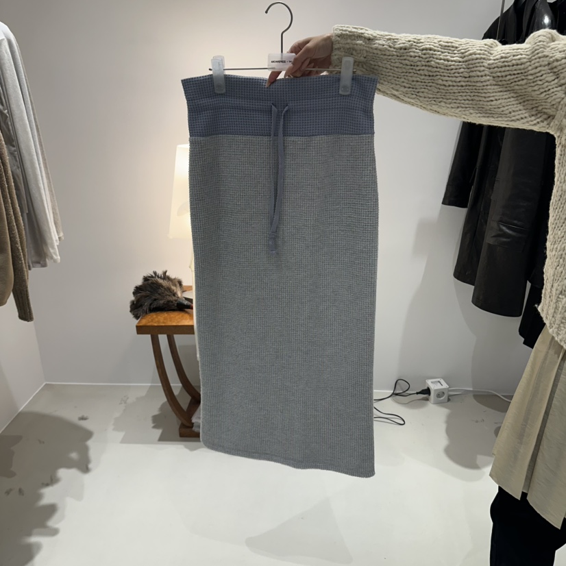 ARCHIVE PIECE東大門實拍女士新品熱賣推薦半身裙中短裙ARCHIVEPIECE TAG半身裙/中短裙圖色2灰色