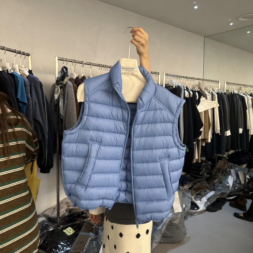 DOUBLE STANDARD/LE SMOKING/MAISONSTAFF東大門實拍女士新品休閑馬甲鴨絨MAISONSTAFF馬甲圖色1