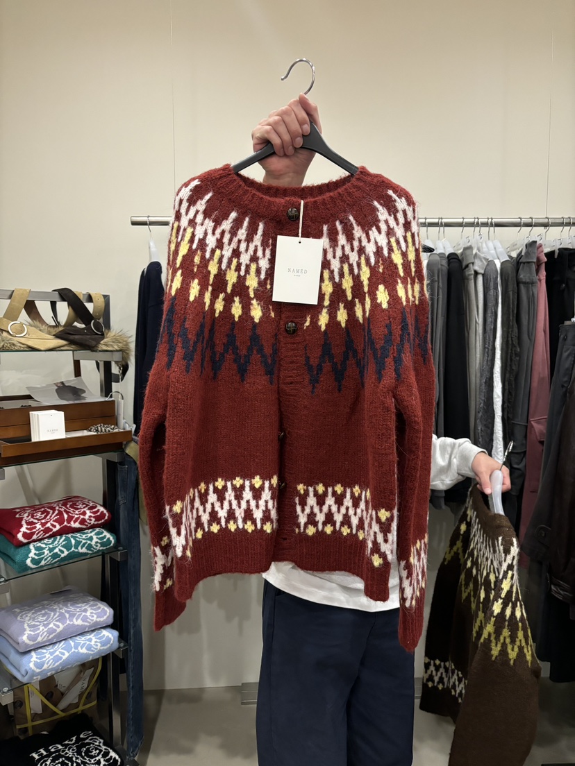 NAMED東大門代購女裝新品推薦真品熱賣時尚人氣毛衣北歐開襟NAMED毛衣圖色3