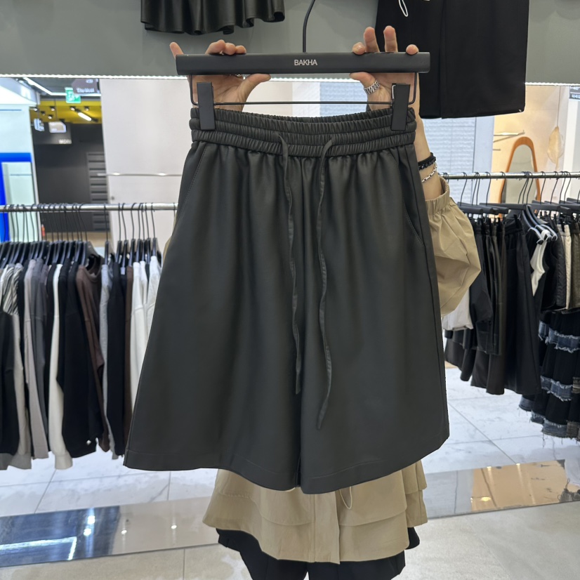 BAKHA東大門直郵女裝新品休閑時尚熱賣推薦真品人氣短褲彈力CHARLES THE SECOND/CHEAP-CHIC短褲圖色1卡其綠