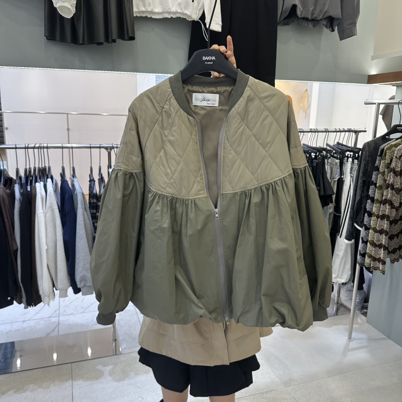 BAKHA東大門實拍女士新品推薦時尚真品熱賣人氣休閑夾克絎縫CHARLES THE SECOND/CHEAP-CHIC夾克圖色1