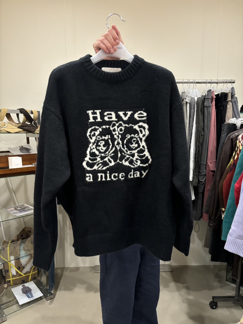 NAMED韓國直郵女裝新款熱賣休閑真品人氣時尚推薦毛衣泰迪熊NAMED毛衣圖色5