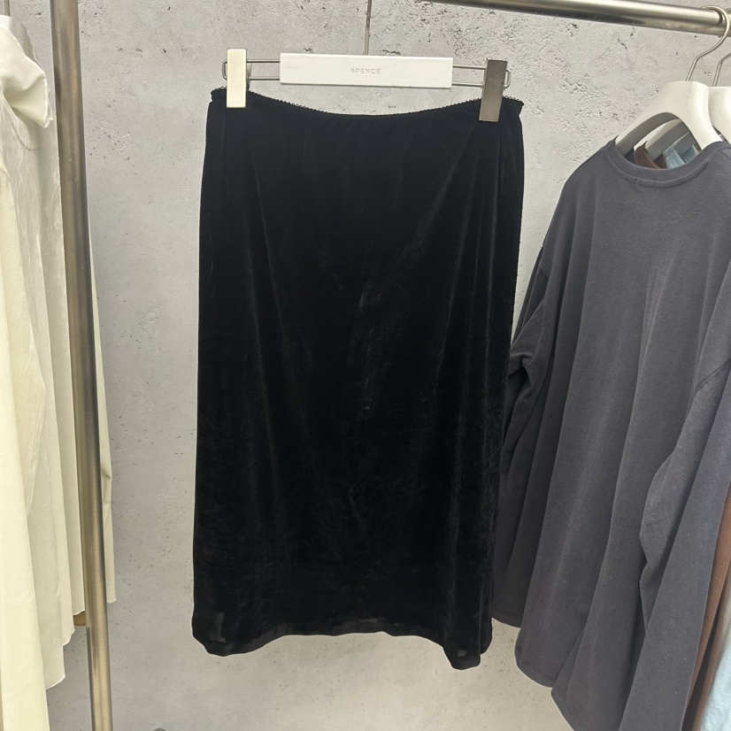 SIXTEEN東大門代購女士新款熱賣推薦真品半身裙中短裙天鵝絨SIXTEEN半身裙/中短裙圖色3