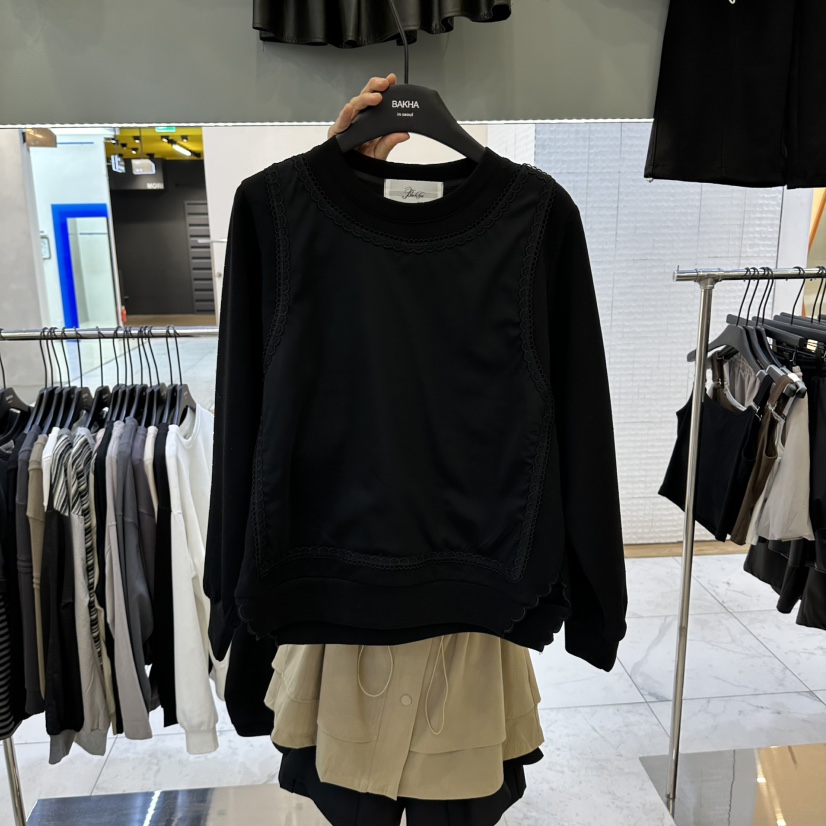 BAKHA東大門實拍女士新品人氣休閑時尚真品推薦熱賣衛衣網眼CHARLES THE SECOND/CHEAP-CHIC衛衣圖色3