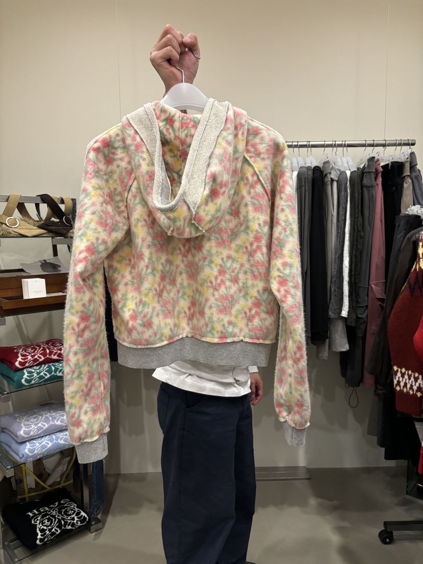 NAMED東大門實拍女士新品熱賣真品時尚衛衣拉鏈連帽衫花朵NAMED衛衣