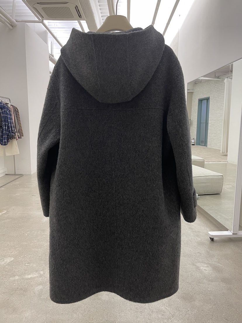 U_MI韓國直郵女士新品人氣推薦時尚熱賣休閑真品中長款大衣U_mi中長款大衣