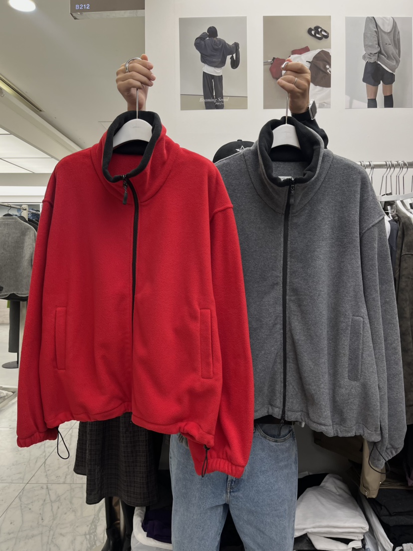 BEAMING SEOUL韓國代購女士新品休閑熱賣時尚夾克抓絨拉鏈BEAMING SEOUL夾克