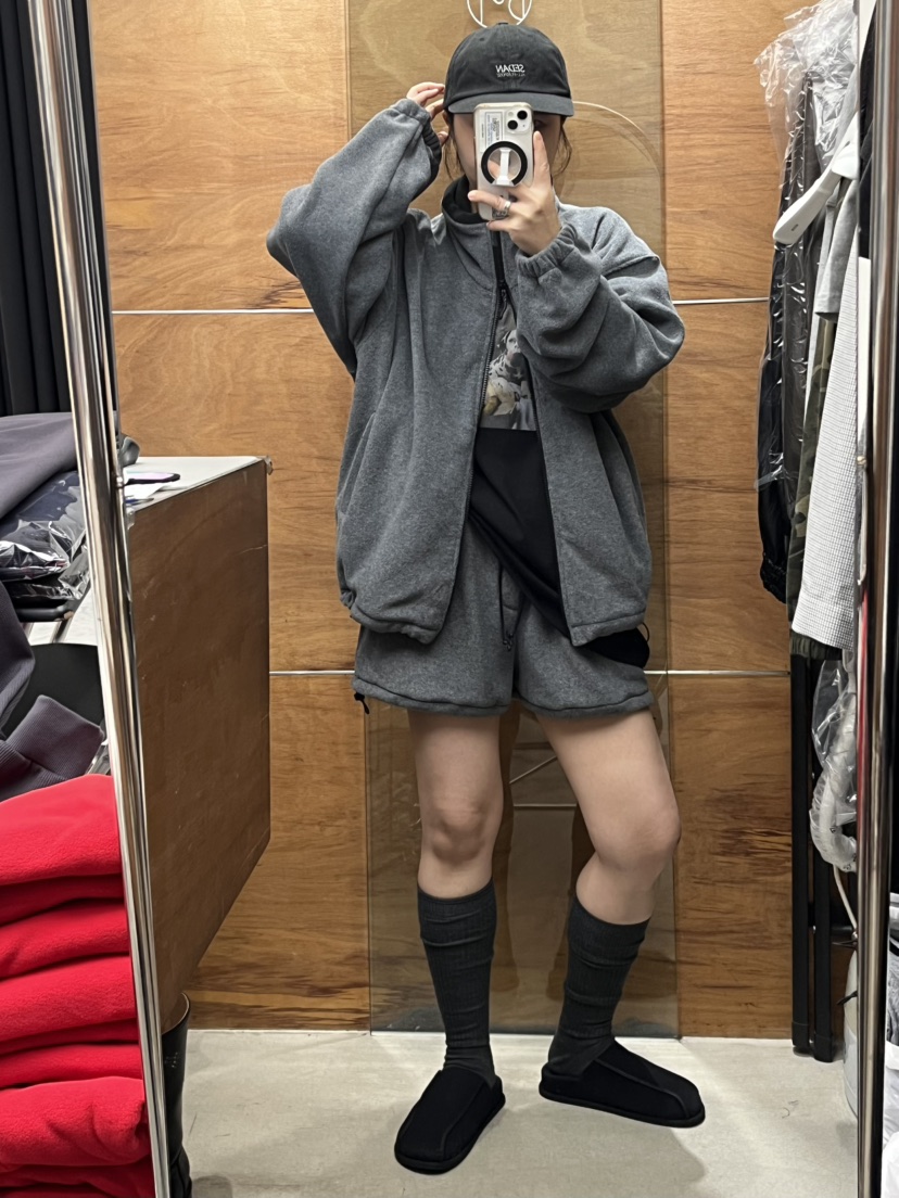 BEAMING SEOUL韓國直郵女士新品休閑真品短褲舒適的抓絨BEAMING SEOUL短褲