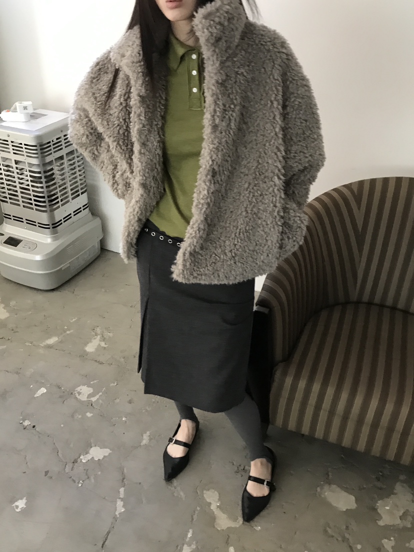 ENHANCE/HOPESMORE韓國直郵女裝新品人氣休閑推薦夾克皮草ENHANCE/HOPESMORE夾克