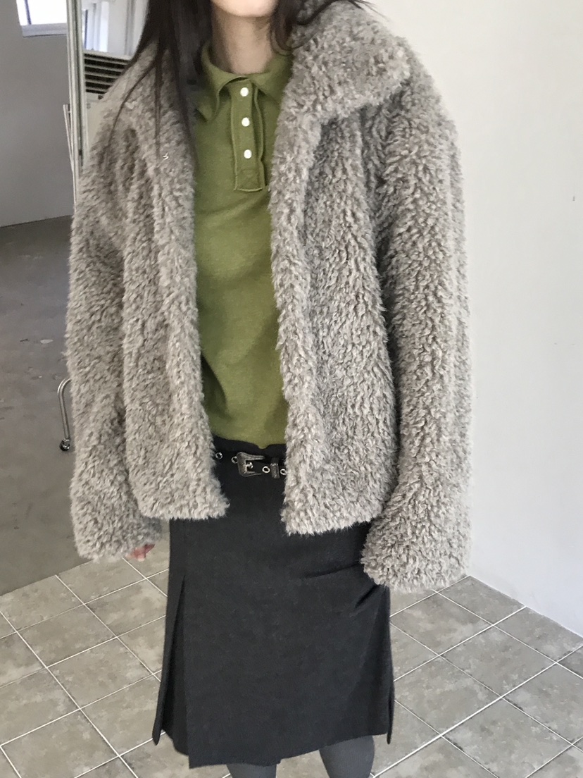 ENHANCE/HOPESMORE韓國直郵女裝新品人氣休閑推薦夾克皮草ENHANCE/HOPESMORE夾克