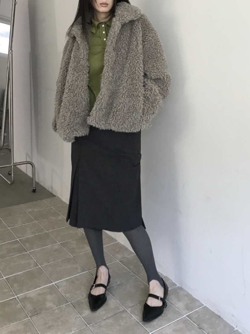 ENHANCE/HOPESMORE韓國直郵女裝新品人氣休閑推薦夾克皮草ENHANCE/HOPESMORE夾克