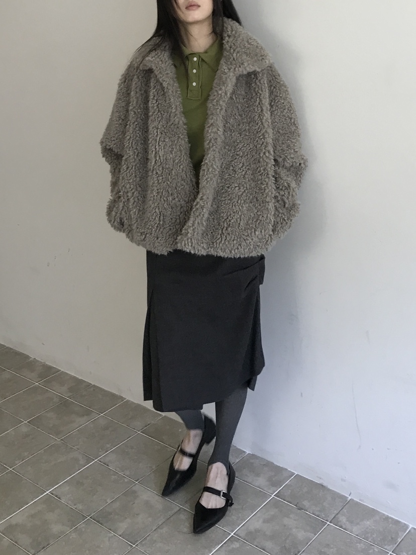 ENHANCE/HOPESMORE韓國直郵女裝新品人氣休閑推薦夾克皮草ENHANCE/HOPESMORE夾克