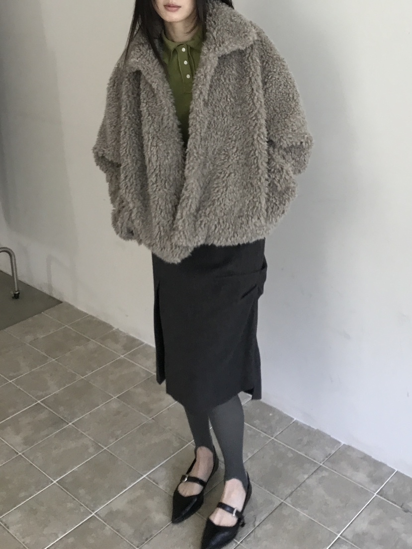 ENHANCE/HOPESMORE韓國直郵女裝新品人氣休閑推薦夾克皮草ENHANCE/HOPESMORE夾克