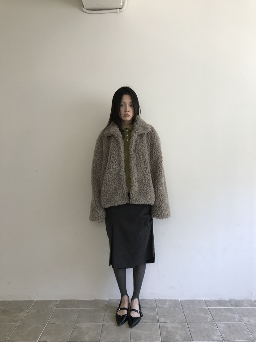 ENHANCE/HOPESMORE韓國直郵女裝新品人氣休閑推薦夾克皮草ENHANCE/HOPESMORE夾克