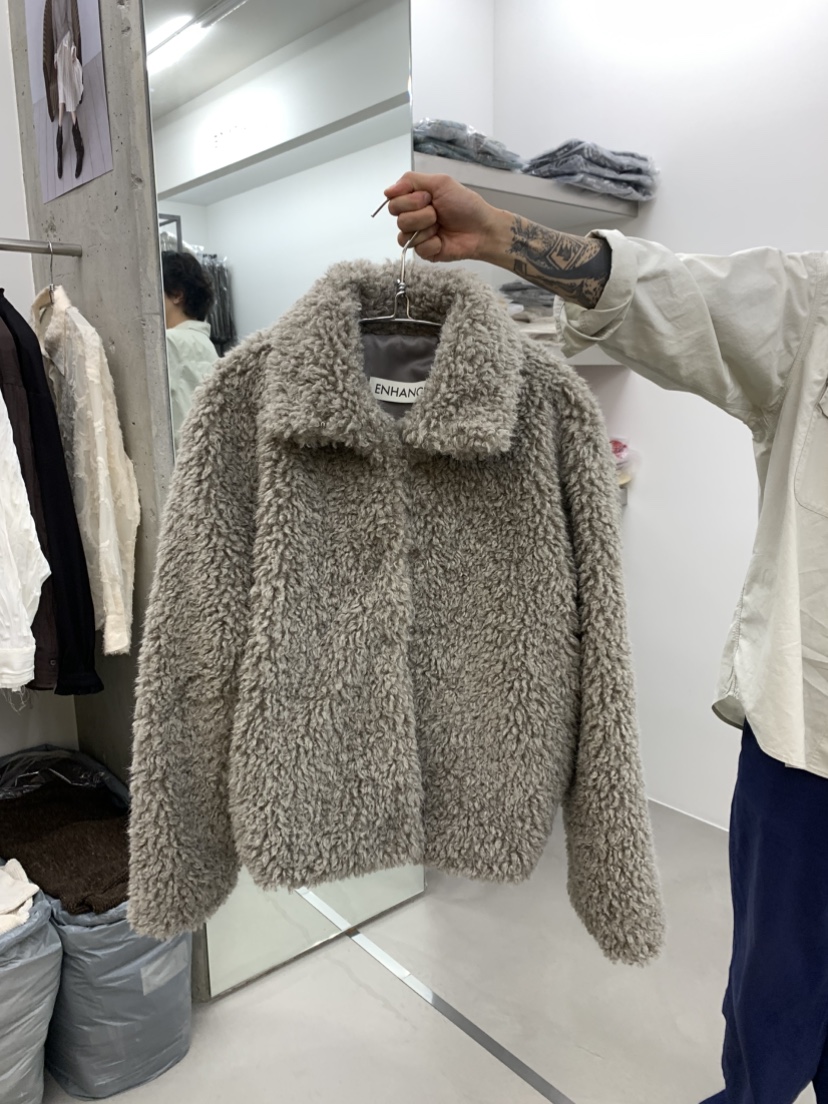 ENHANCE/HOPESMORE韓國直郵女裝新品人氣休閑推薦夾克皮草ENHANCE/HOPESMORE夾克圖色1