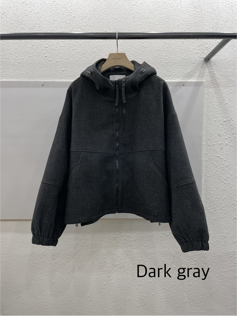 EGGPLANT韓國代購女裝新品真品時尚休閑推薦熱賣夾克羊毛帽EGGPLANT夾克圖色1