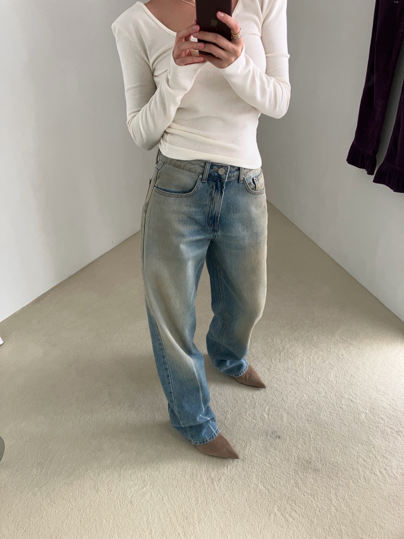 MADE-P韓國代購女士新品真品人氣推薦時尚休閑熱賣牛仔褲MADE-P牛仔褲