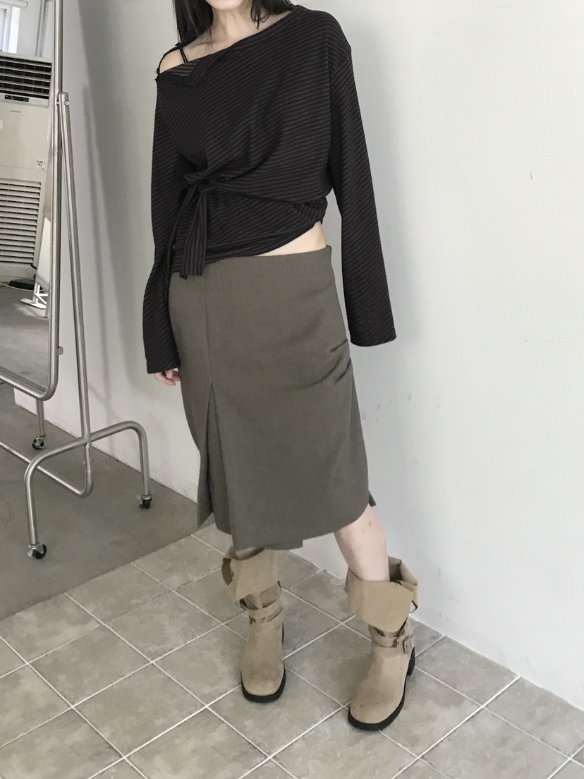 ENHANCE/HOPESMORE東大門代購女裝新品推薦半身裙中短裙褶裥ENHANCE/HOPESMORE半身裙/中短裙