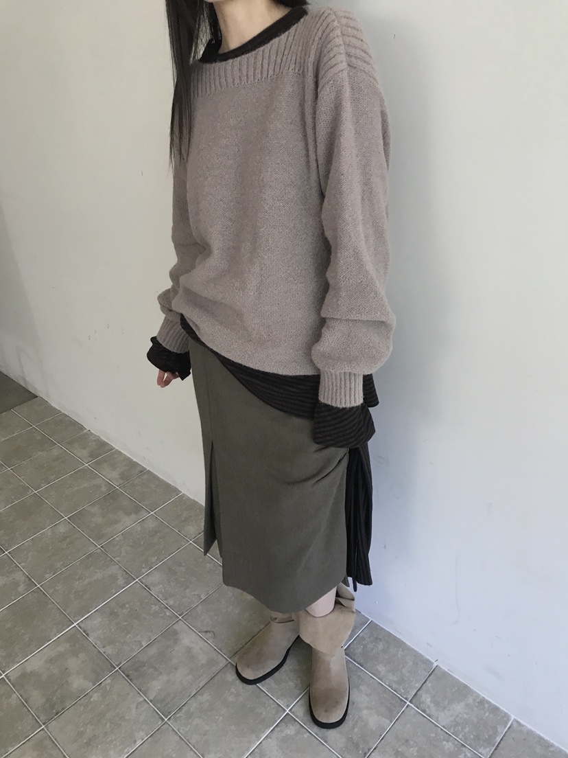 ENHANCE/HOPESMORE東大門代購女裝新品推薦半身裙中短裙褶裥ENHANCE/HOPESMORE半身裙/中短裙