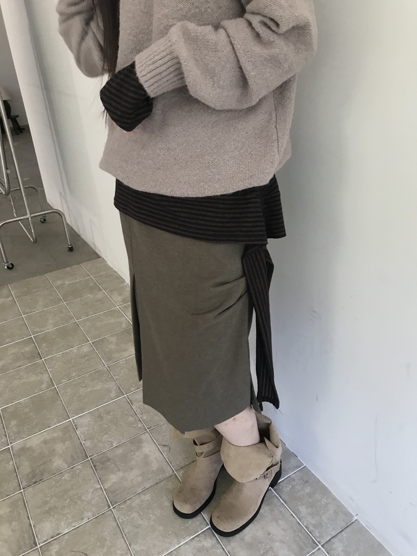 ENHANCE/HOPESMORE東大門代購女裝新品推薦半身裙中短裙褶裥ENHANCE/HOPESMORE半身裙/中短裙