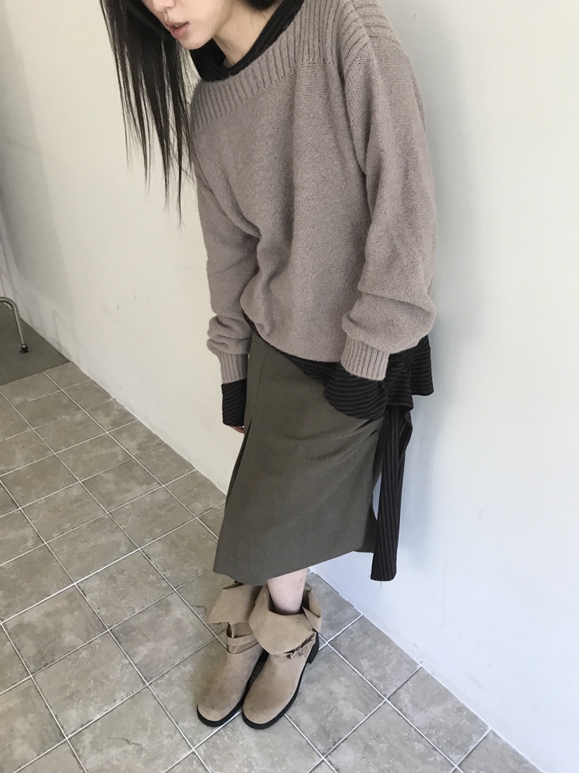 ENHANCE/HOPESMORE東大門代購女裝新品推薦半身裙中短裙褶裥ENHANCE/HOPESMORE半身裙/中短裙
