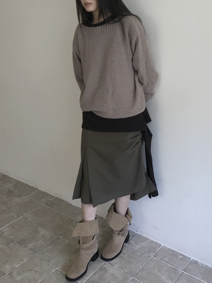 ENHANCE/HOPESMORE東大門代購女裝新品推薦半身裙中短裙褶裥ENHANCE/HOPESMORE半身裙/中短裙