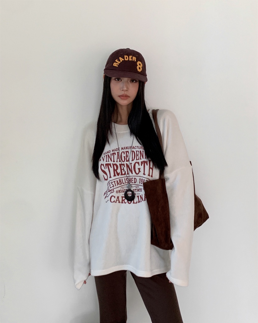 LIVE AID-P韓國代購女裝新品真品人氣推薦休閑熱賣長袖T恤LIVE AID-P長袖T恤
