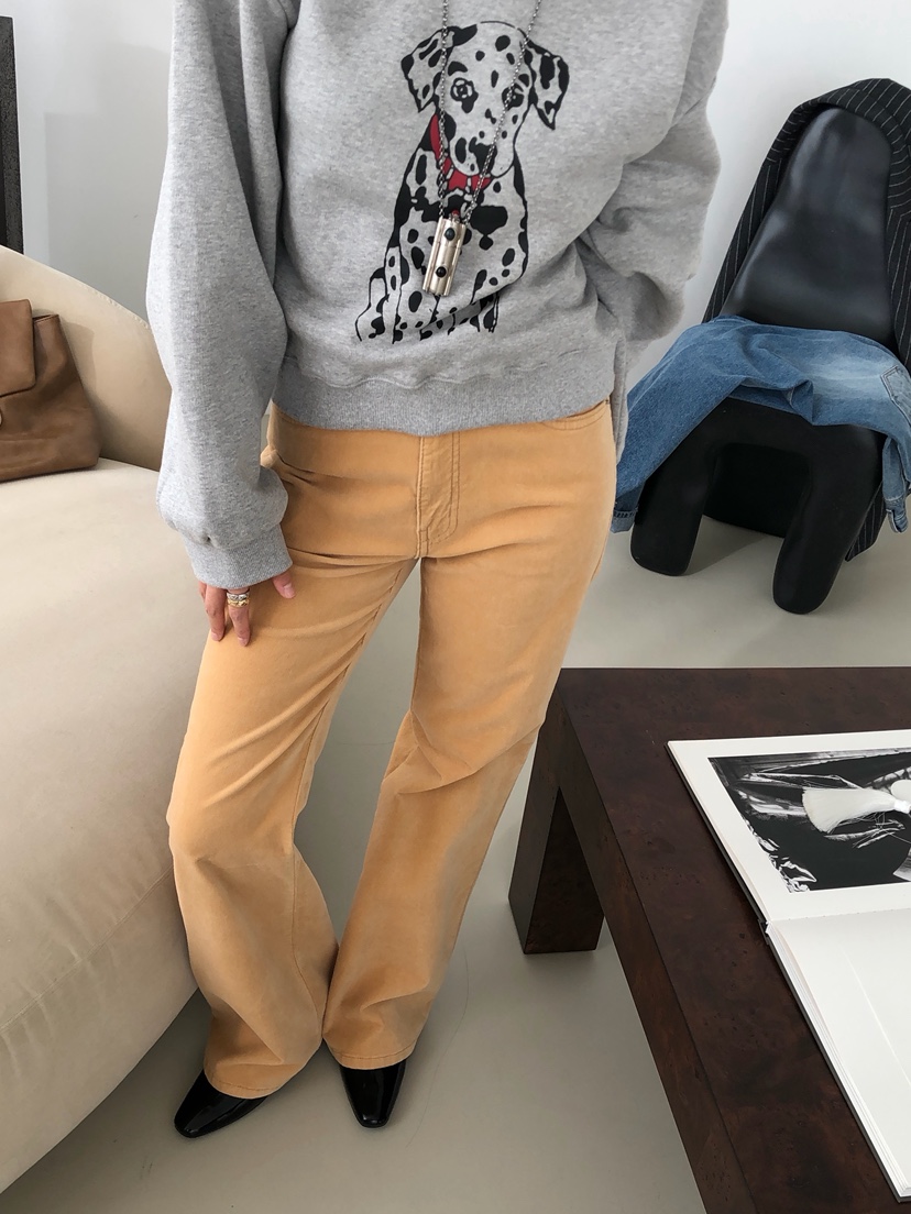 MADE-P東大門代購女裝新款真品休閑熱賣人氣休閑褲天鵝絨MADE-P休閑褲