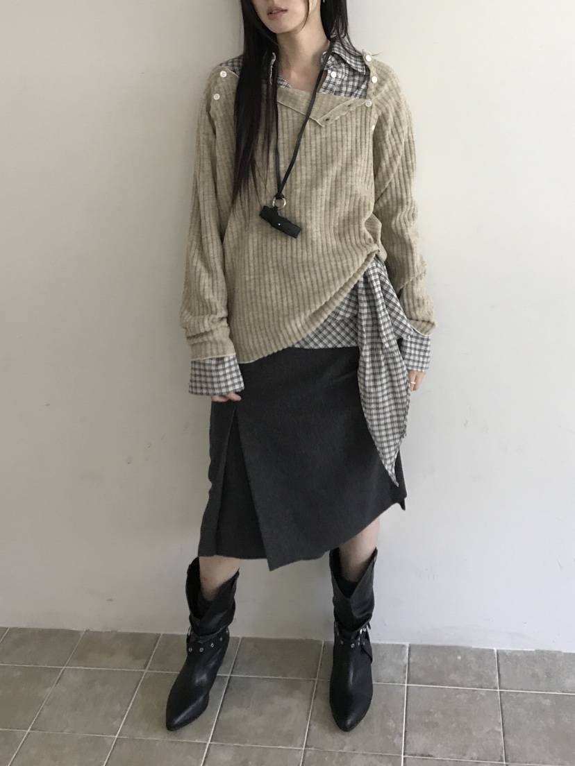 ENHANCE/HOPESMORE東大門直郵女士新款推薦休閑針織衫紐扣ENHANCE/HOPESMORE針織衫