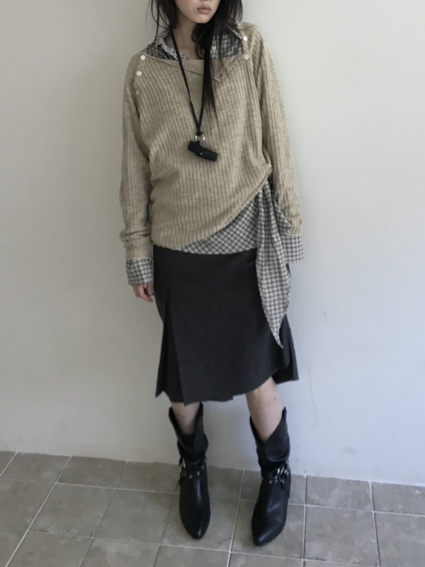 ENHANCE/HOPESMORE東大門直郵女士新款推薦休閑針織衫紐扣ENHANCE/HOPESMORE針織衫