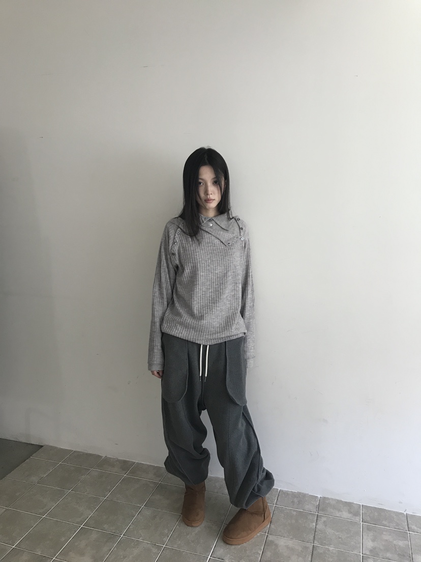 ENHANCE/HOPESMORE東大門直郵女士新款推薦休閑針織衫紐扣ENHANCE/HOPESMORE針織衫