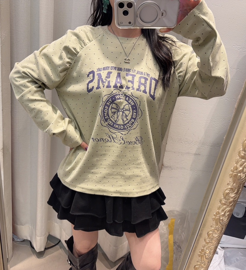 LOVABLE-L東大門代購女士新款熱賣時尚真品人氣推薦長袖T恤LOVABLE長袖T恤
