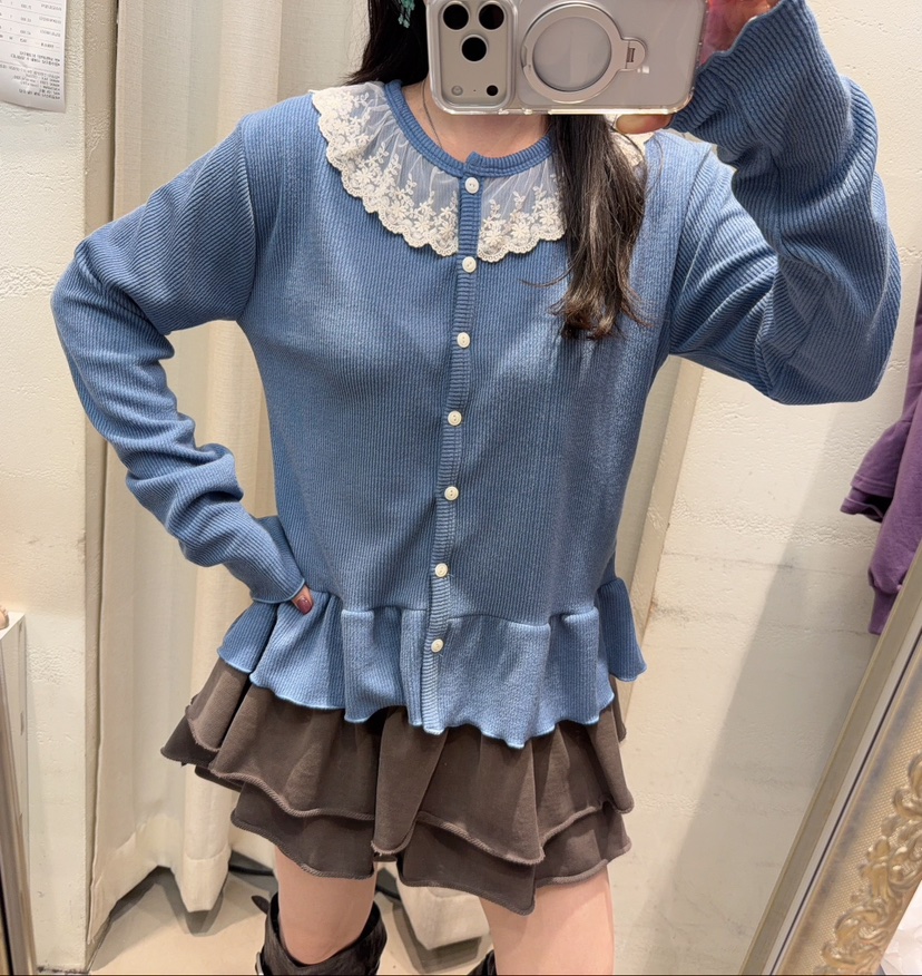 LOVABLE-L東大門實拍女士新品休閑真品推薦時尚開衫開衫LOVABLE開衫