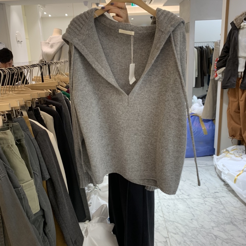 W AND J東大門代購女士新品真品熱賣休閑人氣時尚推薦毛衣WANDJ毛衣圖色3灰