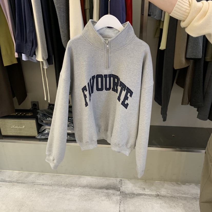 FAVE/FAVOURITE韓國代購女士新品休閑熱賣人氣衛衣加絨刺繡FAVE/FAVOURITE衛衣圖色1