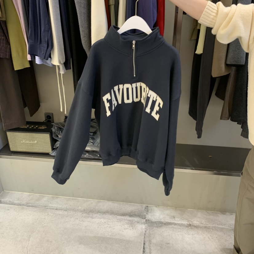 FAVE/FAVOURITE韓國代購女士新品休閑熱賣人氣衛衣加絨刺繡FAVE/FAVOURITE衛衣圖色2