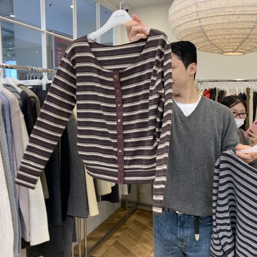 JINSIM東大門代購女裝新品推薦人氣休閑真品熱賣時尚長袖T恤JINSIM長袖T恤圖色3