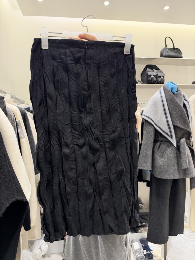 WOOD SAGE韓國直郵女士新品真品時尚半身裙中短裙百褶褶裙WOOD SAGE半身裙/中短裙