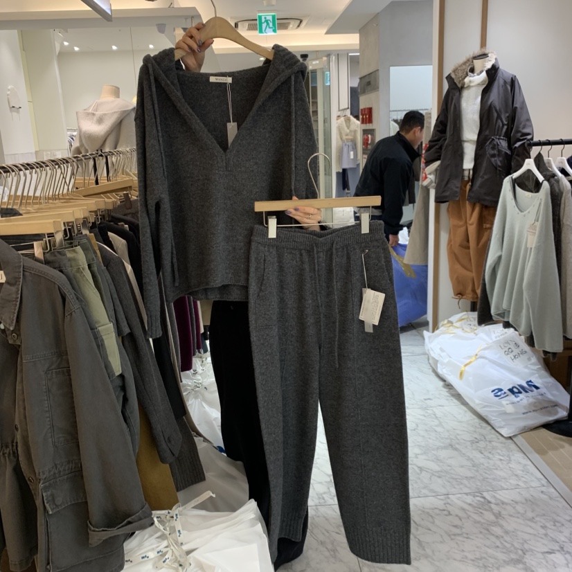 W AND J韓國直郵女士新款熱賣時尚真品人氣推薦休閑套裝WANDJ套裝圖色3墨