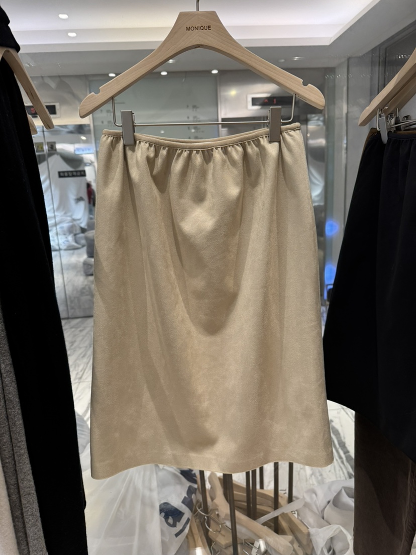 MONIQUE東大門直郵女裝新品休閑時尚推薦半身裙中短裙絨面革MONIQUE半身裙/中短裙圖色1