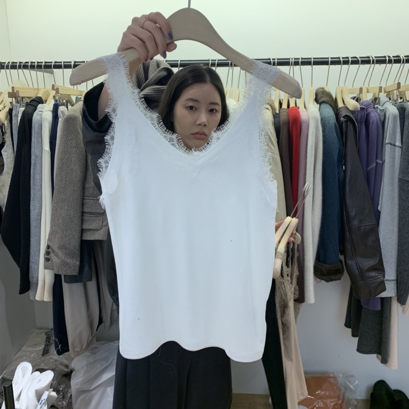 W AND J東大門直郵女士新款真品推薦時尚熱賣休閑吊帶背心WANDJ吊帶/背心圖色1