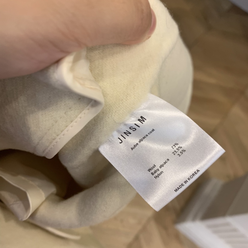 JINSIM東大門代購女裝新品推薦休閑熱賣中長款大衣手工制作JINSIM中長款大衣