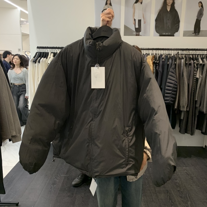 OBJECT東大門代購女裝新品熱賣短款羽絨服兩面穿羽絨雙面鴨絨OBJECT短款羽絨服