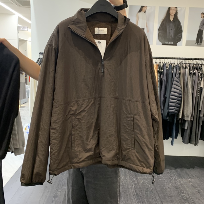 OBJECT東大門代購女裝新品時尚熱賣推薦休閑夾克防風衣抓絨OBJECT夾克圖色1