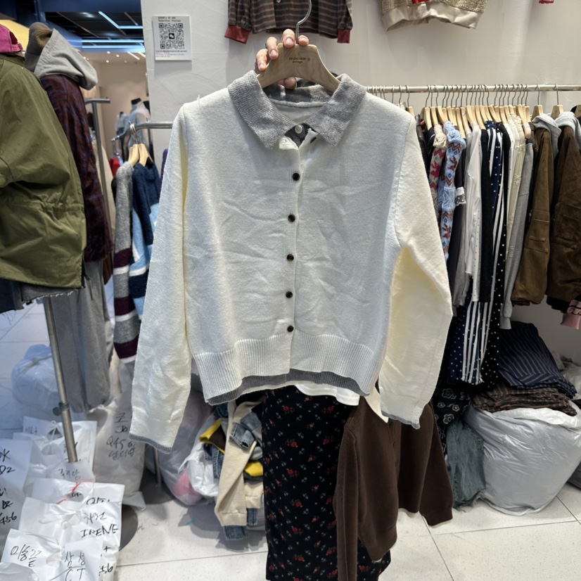 UNDERSTAR_VINTAGE東大門代購女裝新品休閑推薦時尚開衫雙面UNDERSTAR_VINTAGE開衫圖色2