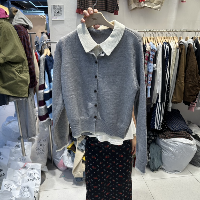 UNDERSTAR_VINTAGE東大門代購女裝新品休閑推薦時尚開衫雙面UNDERSTAR_VINTAGE開衫圖色3