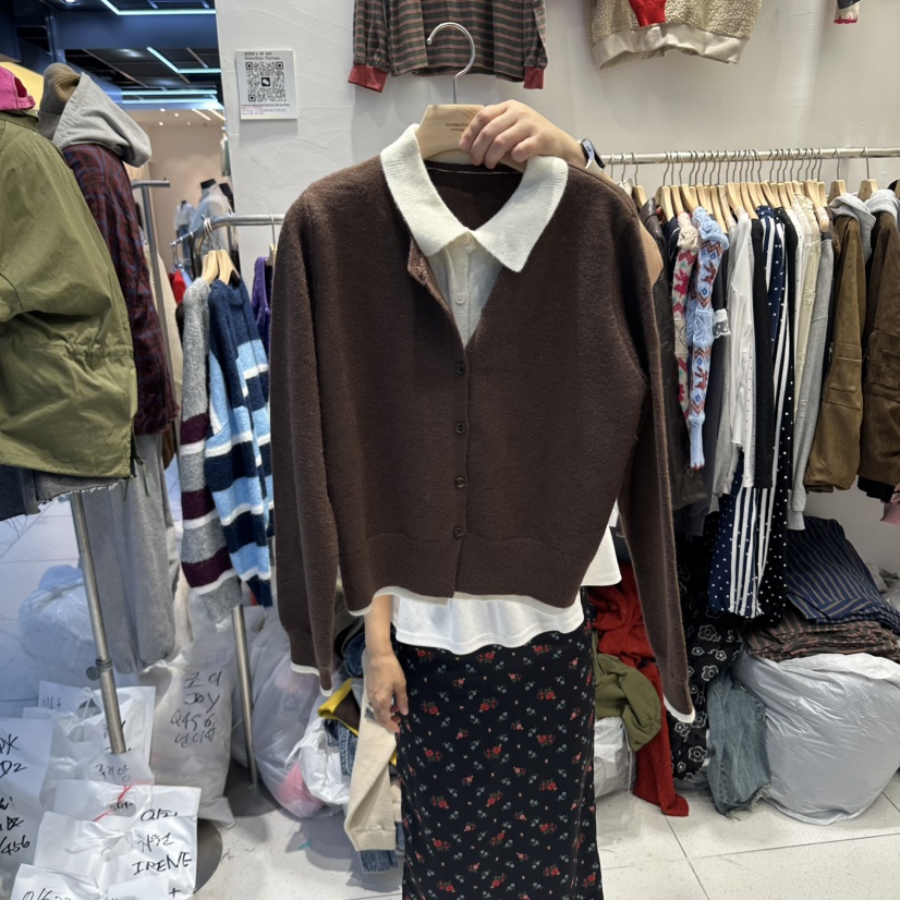 UNDERSTAR_VINTAGE東大門代購女裝新品休閑推薦時尚開衫雙面UNDERSTAR_VINTAGE開衫圖色4